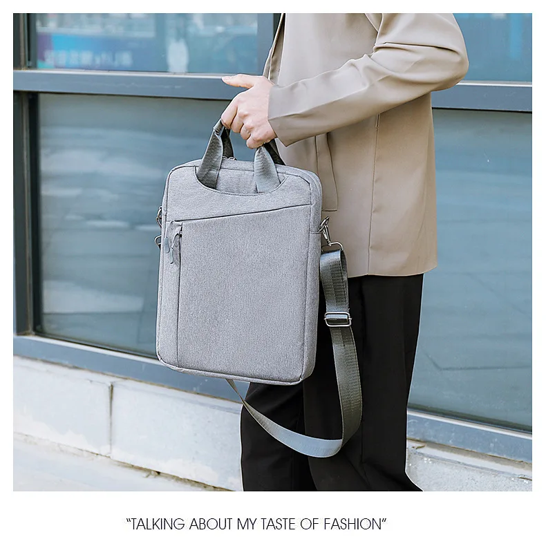 

14 "computer storage slant span backpack business commuting handbag Oxford waterproof one shoulder computer bag