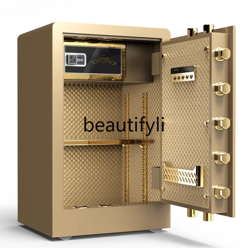 z.All steel 70cm fingerprint password safe office wall safe bedside large safe