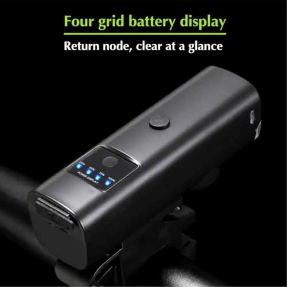 

High-pitch Warning Bicycle Front Rear Light Rainproof Design 2000mAh Battery Cycling Headlight Sensing Technology LED Headlight