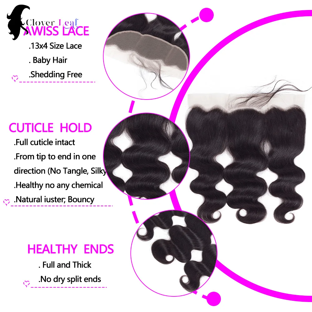 13x4 13x6 Ear To Ear Transparent Frontal Lace Only 114-22Inch Body Wave HD Lace Closure Human Hair 100% Top Brazilian Hman Hair