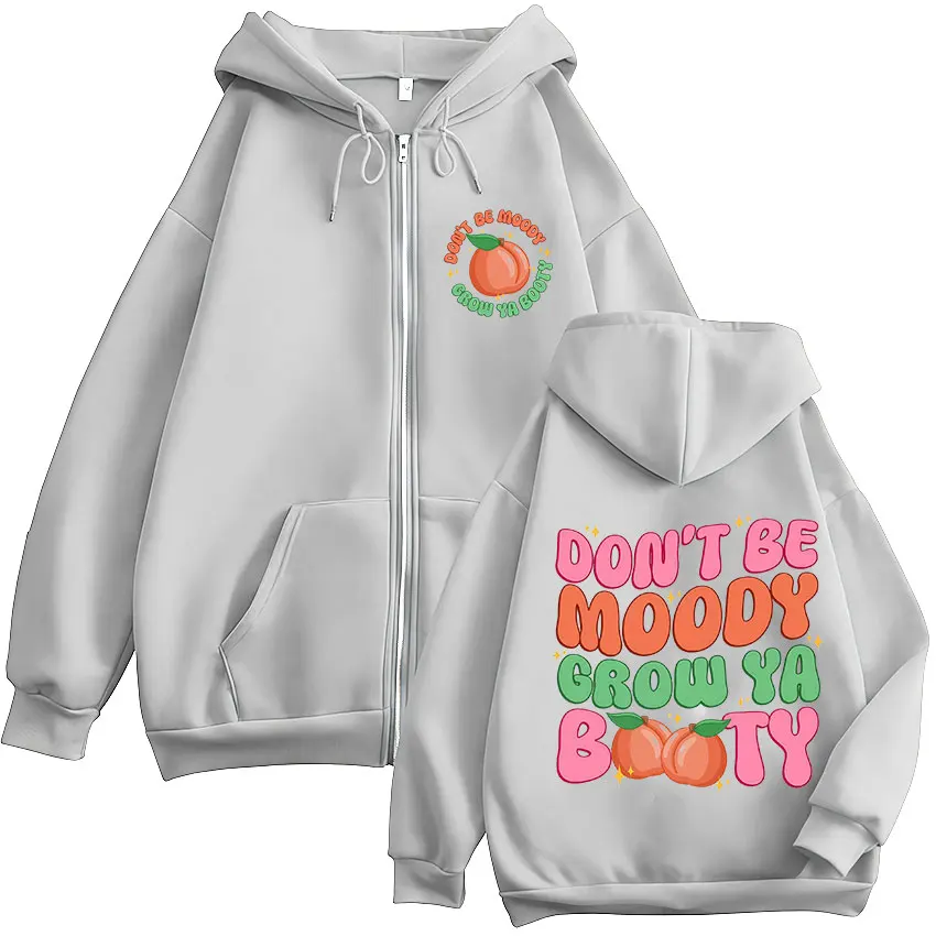 لا تكون مودي تنمو يا الغنيمة قلنسوة بسحاب مضحك الصالة الرياضية الجمالية طويلة الأكمام الرجال النساء بلوزات الصوف المتضخم سترة مقنعين #6