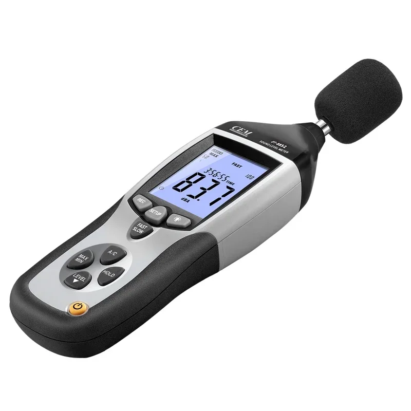 DT-8852 Fonometro digitale con gamma 30-130 DB, registratore USB con funzione dati