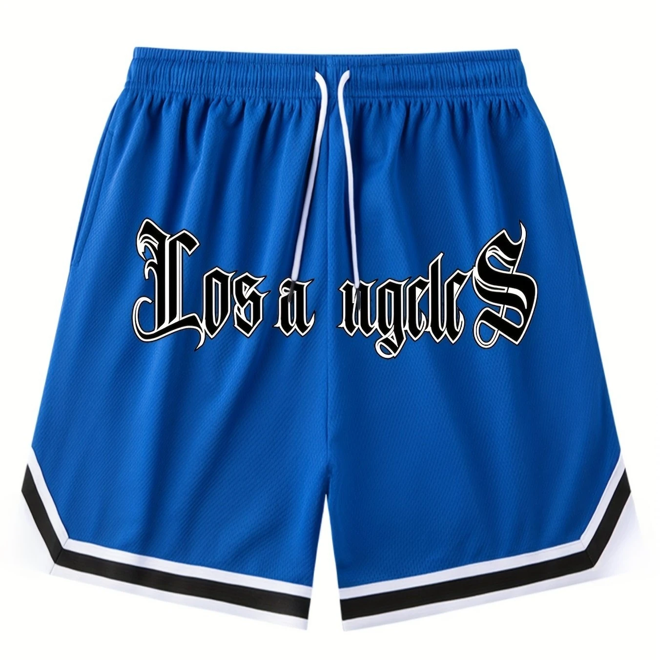 New American Basketball Los Angeles Pattern Shorts Flame Printing Outdoor Training Breathable Quick-drying Trend Shorts Moto
