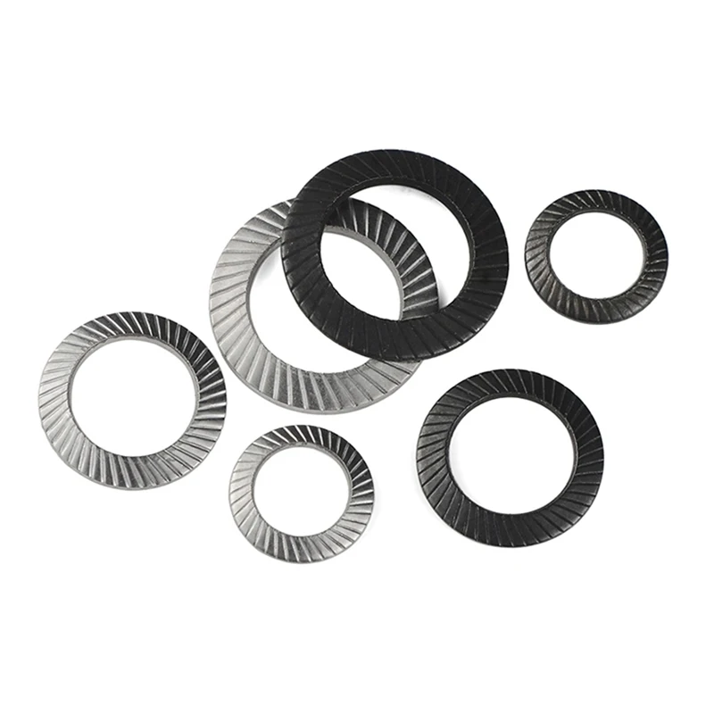 Locking Washer Printing Oblique  5/ 10/ 100pcs M3-M30 304 Stainless Steel/ 65# Mn Steel