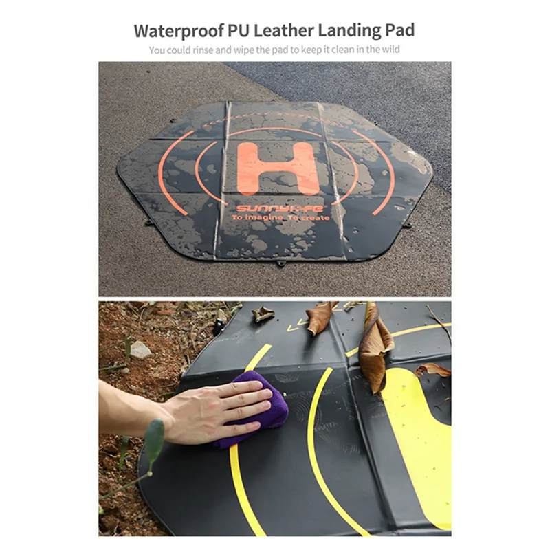 Sunnylife for Inspire3 Mavic3 Pro Professional Large Apron Waterproof Landing Pad with 110Cm Ground Nail Tarmac Set