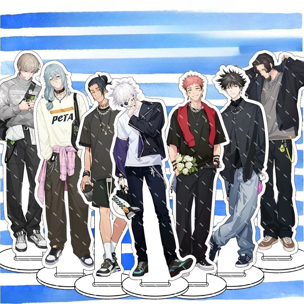 

Jujutsu Kaisen Acrylic Stand Figure Gojo Satoru Inumaki Toge Anime Peripheral Fashion Dressing Up Modeling 15cm Desktop Ornament