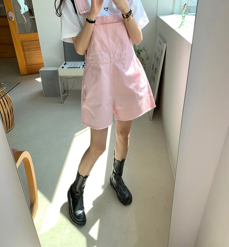 Pink Kangaroo ket Pantaloni interi da donna Allentati Dimagranti Casual Vita alta Gamba larga Or Jeans Trendy Pendolari Sle