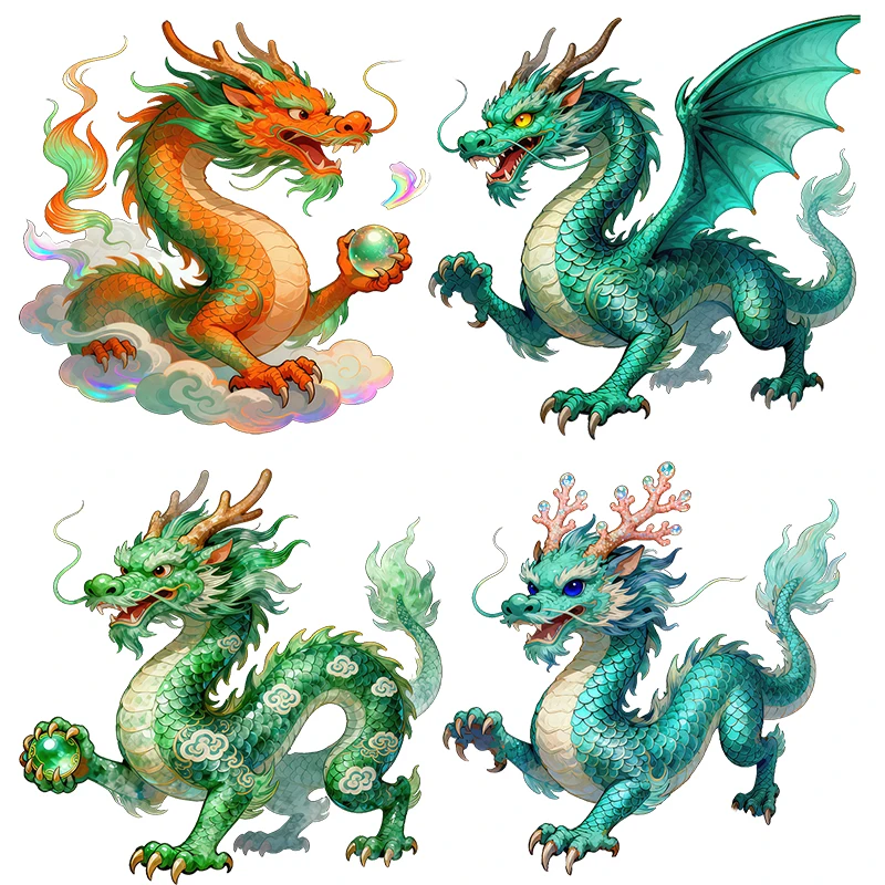 Three Ratels CFN114 Majestic Azure Divine Dragon wall sticker for home decoration Personalized computer stickers car decal