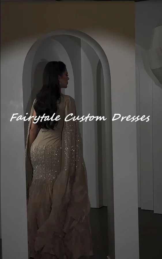 Fairytale Brown Strapless Rhinestone Robe De Soiree Femmes Elegant and pretty women's dresses Mermaid Gala Dress Birthday Dresse