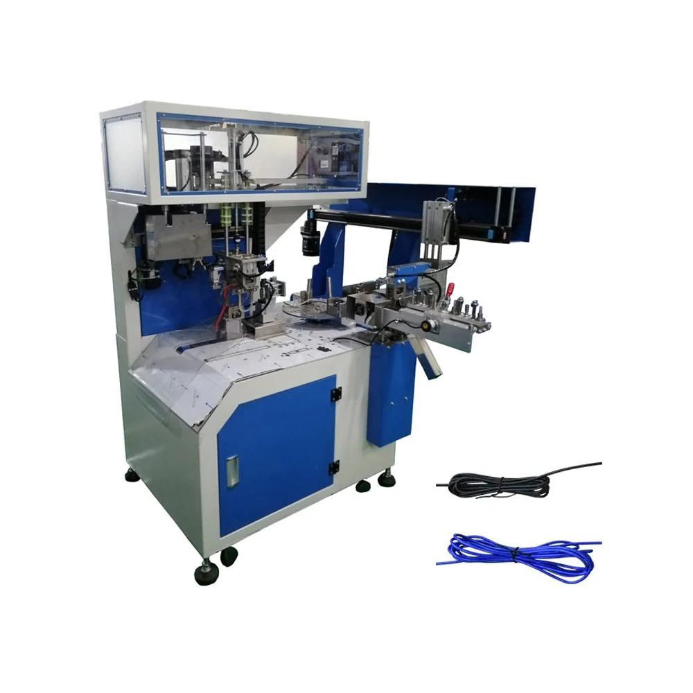 Factory direct sales fully automatic wire cutting peeling winding and binding machine sheathed wire electronic wire