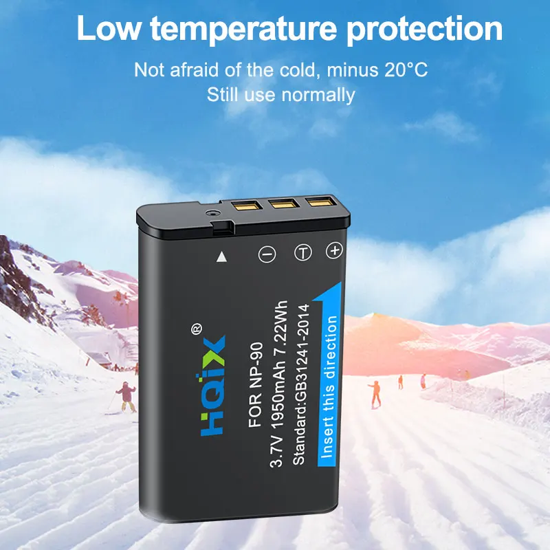 HQIX for CASIO EX-FH100 H20G H10 H15 Camera NP-90 Dual Charger Battery