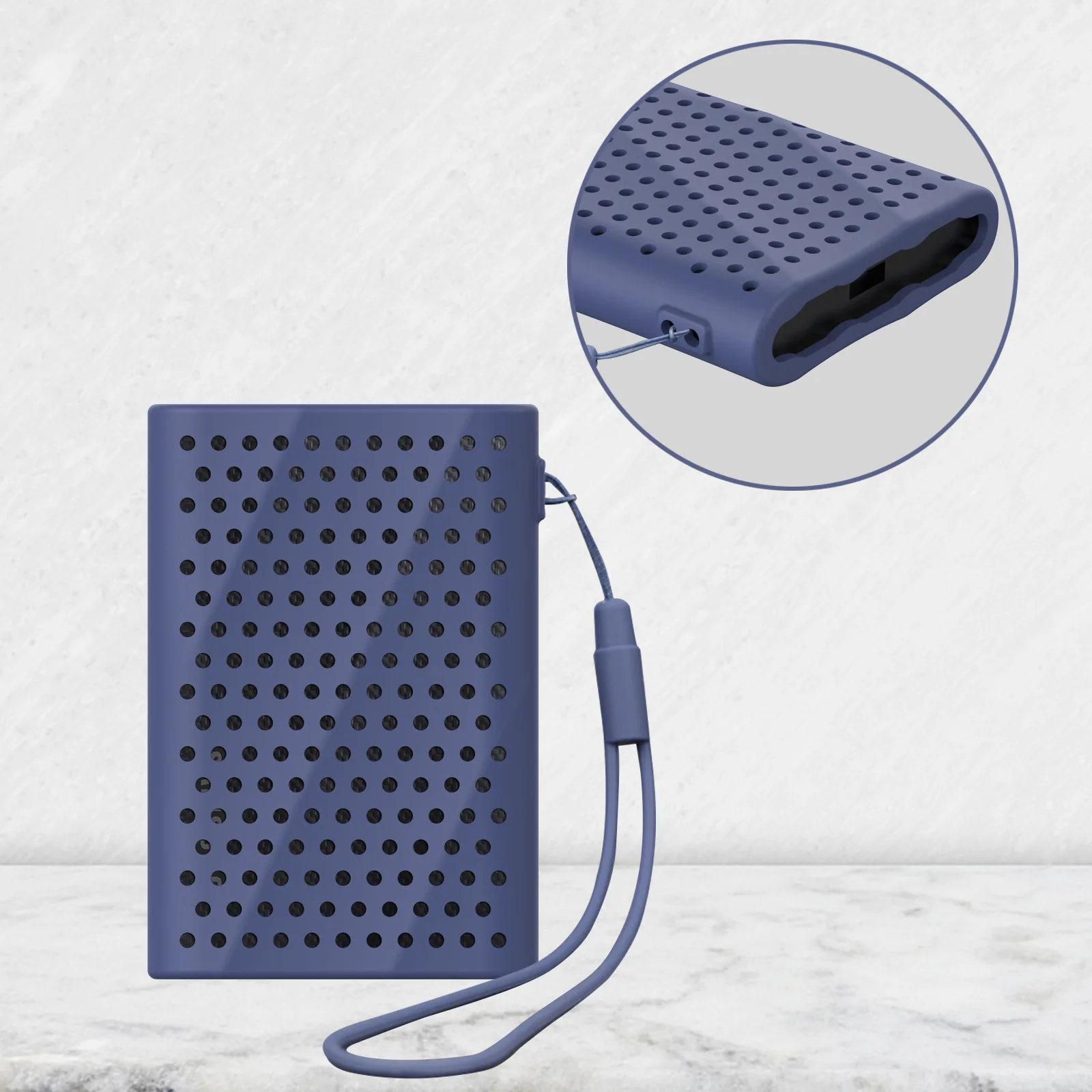 Hard Drive Silicone Cover Dustproof Protective Carrying Case Mobile Hard Disk Storage Pouch With Antidrop Rope Holder For Travel