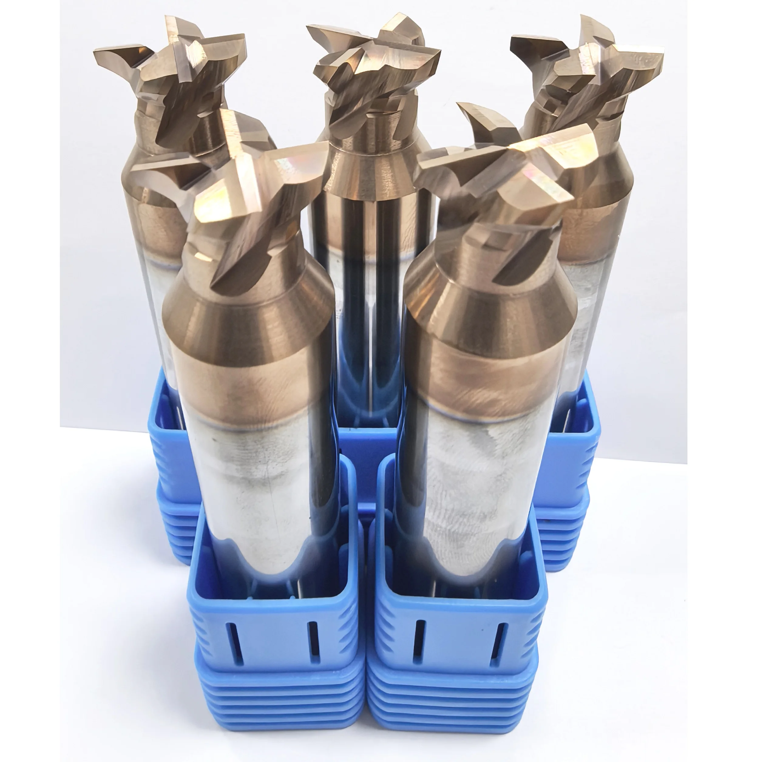 

TiALN Bronze Coated Custom Dovetail Fixture Tool 4F End Mill for Hard Steel