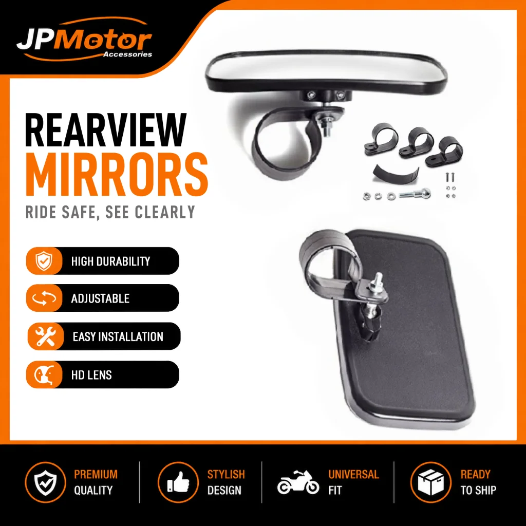 Universal UTV ATV Rearview Mirror, HD Wide-Angle 1.5