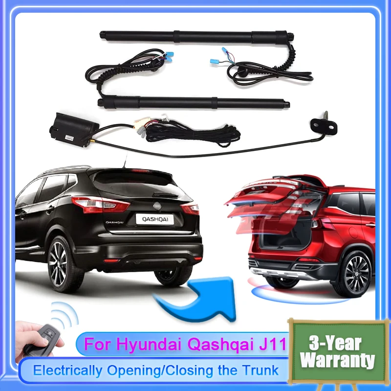 For Nissan Qashqai J11 2013~2024 Car Electric Tailgate Lift System Kit Auto Tail Gate Opener Automatic Lifting Rear Door