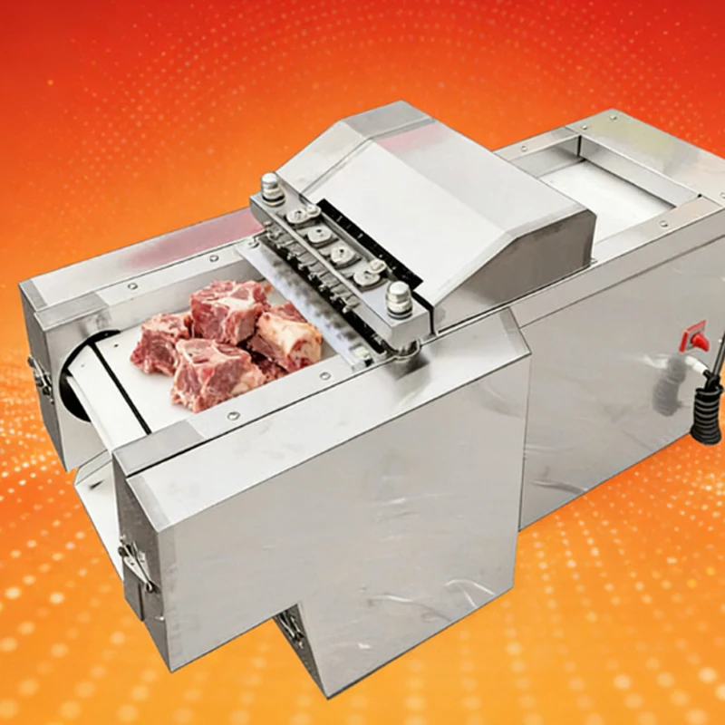 Commercial Frozen Meat Slicer Machine For Chicken Beef Pork Cube Cutter Dicer Cutting Meat Dicing Machine Automatic Chopping Mac