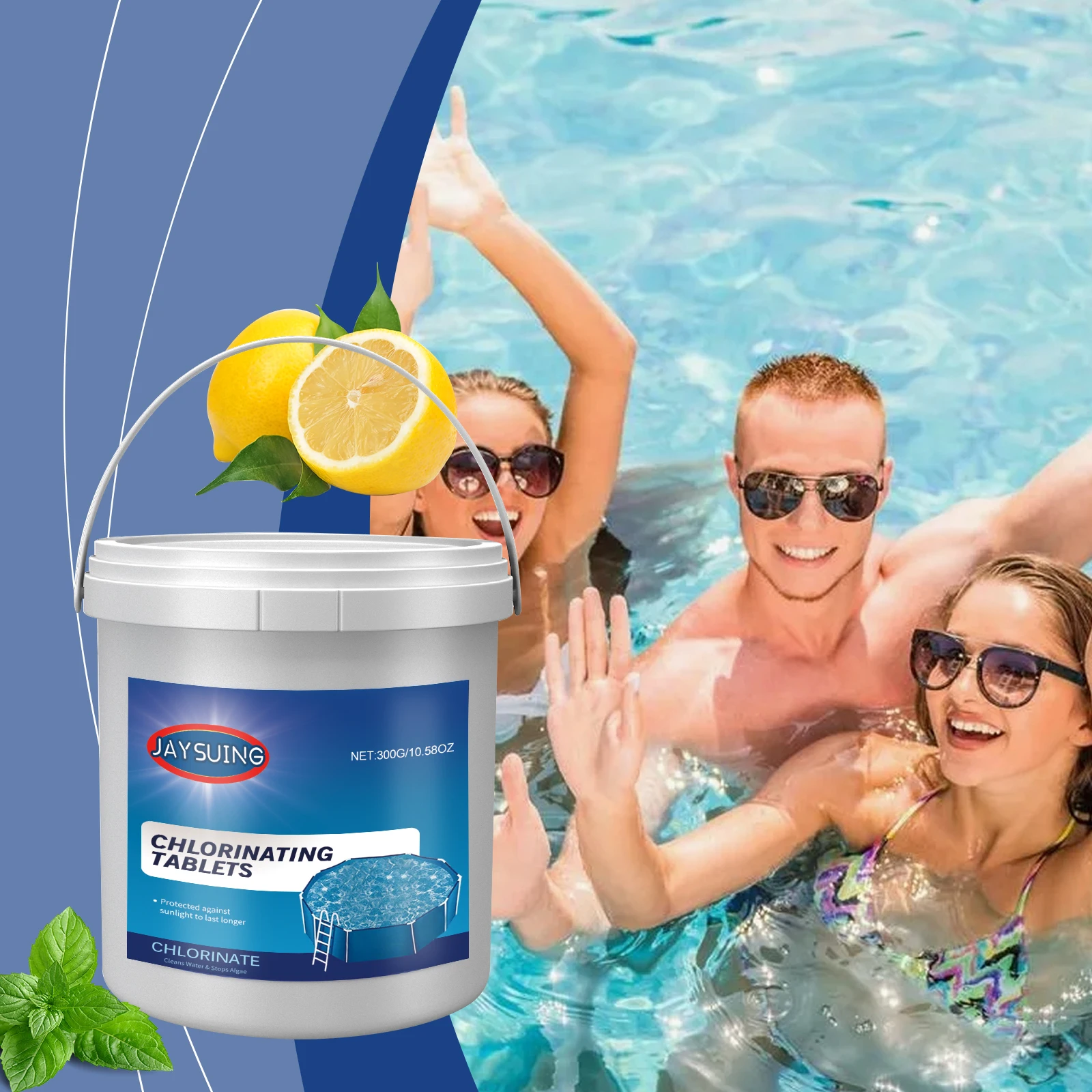 Tabletas de Limpieza para Piscinas Multifuncionales