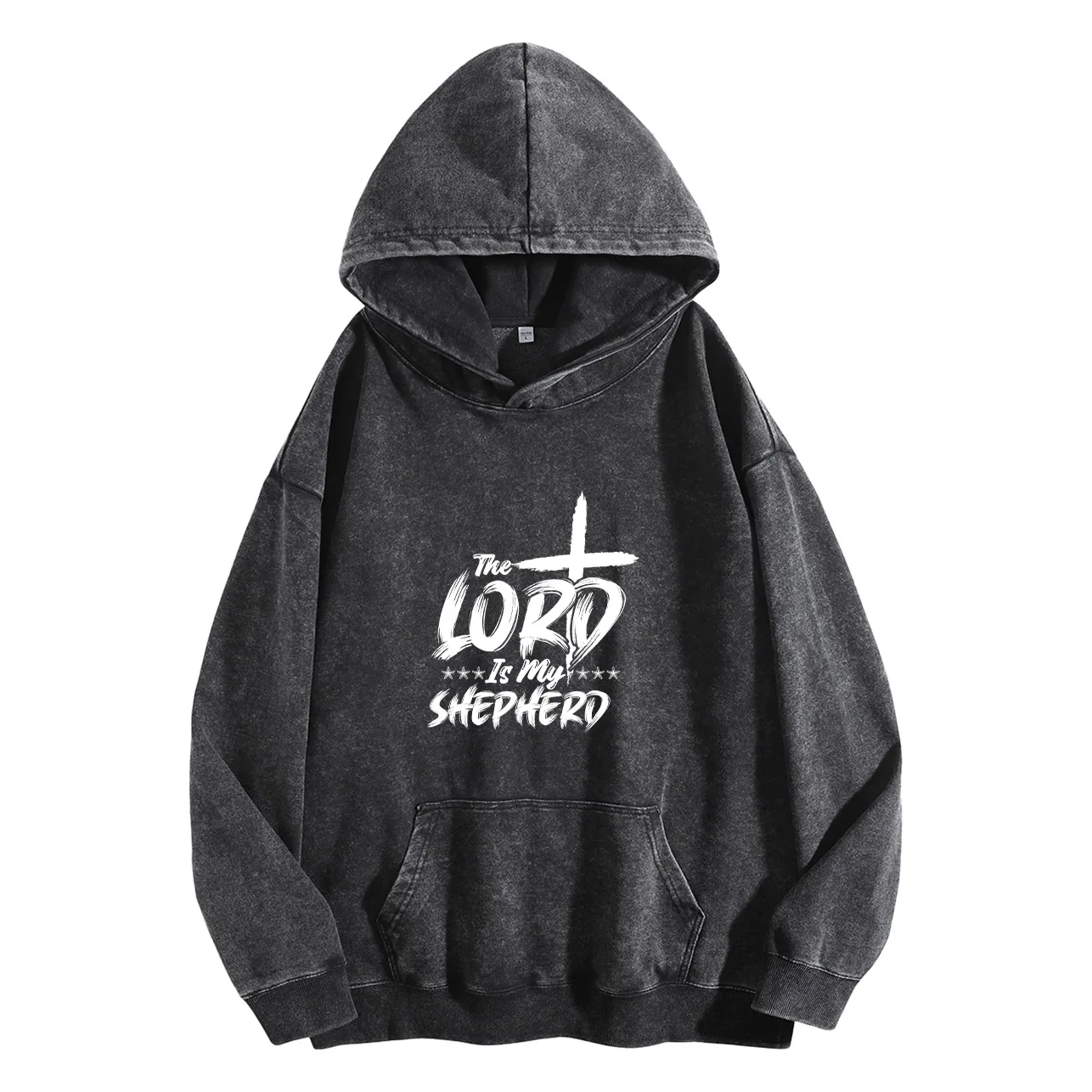 سويت شيرت رجالي كلاسيكي بغطاء للرأس برسومات مغسولة من My Shepherd، بلوفر كاجوال ملابس الشارع #2