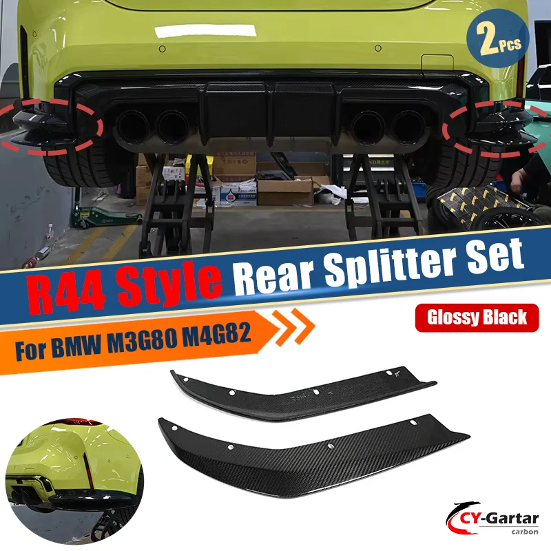 

Genuine Dry Carbon Fiber R44 Style Front Bumper Side Air Vent For BMW G80 M3 G82 M4 Car Body Kits Auto Parts Car Accessories