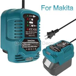 Replace for Makita 18V Mini Charger DC18RC Replace Charger for Makita Lithium Batteries BL1860 BL1850 BL1840 BL1830 EU/US Plug