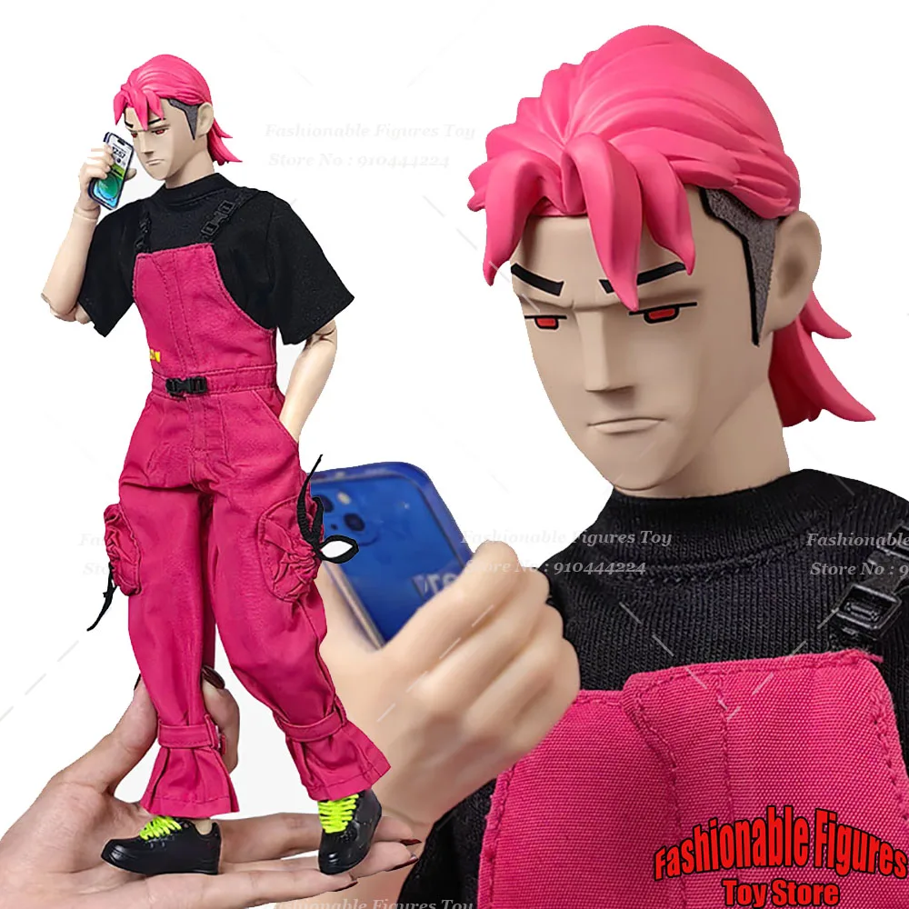 

GOON Original 1/6 Scale Collectible Figure Ye Fan Trendy Frontline Pink Long Hair Boy 12Inch Men Soldier Action Figure Model