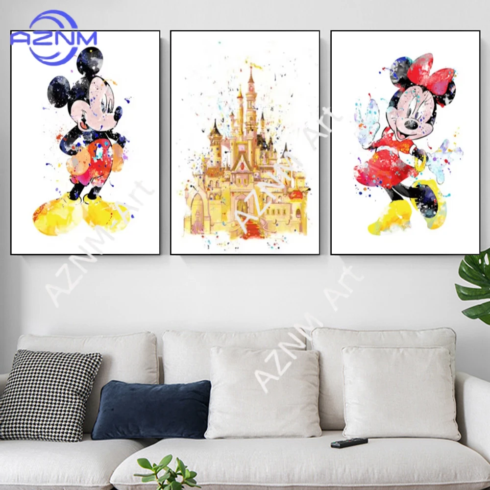 Disney Princess Castle Poster Print For Kids Room Home Decor