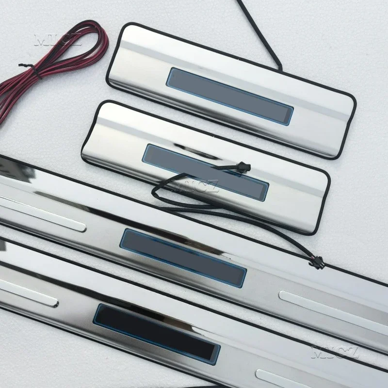 

For Volkswagen Touareg LED 2011 2012 - 2013 2018 Car Styling High Quality Stainless Steel Car Door Cover Outside Door Sill Plate