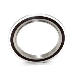 KF16 KF25 KF40 KF50 304 Stainless Steel Vacuum Bracket + FKM Fluorine Gasket + Steel Outer Ring For KF Vacuum Pipe Fitting