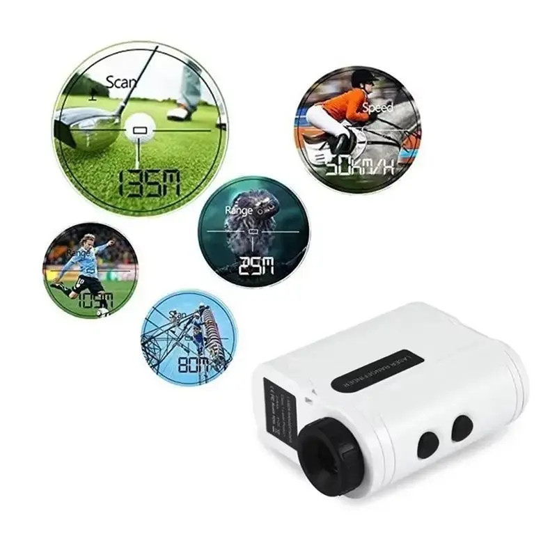 Golf Laser Rangefinder Outdoor 500M Telescope With Flag-Lock Slope Pin Distance Meter For Golfing Hunting Monocular-AEF7