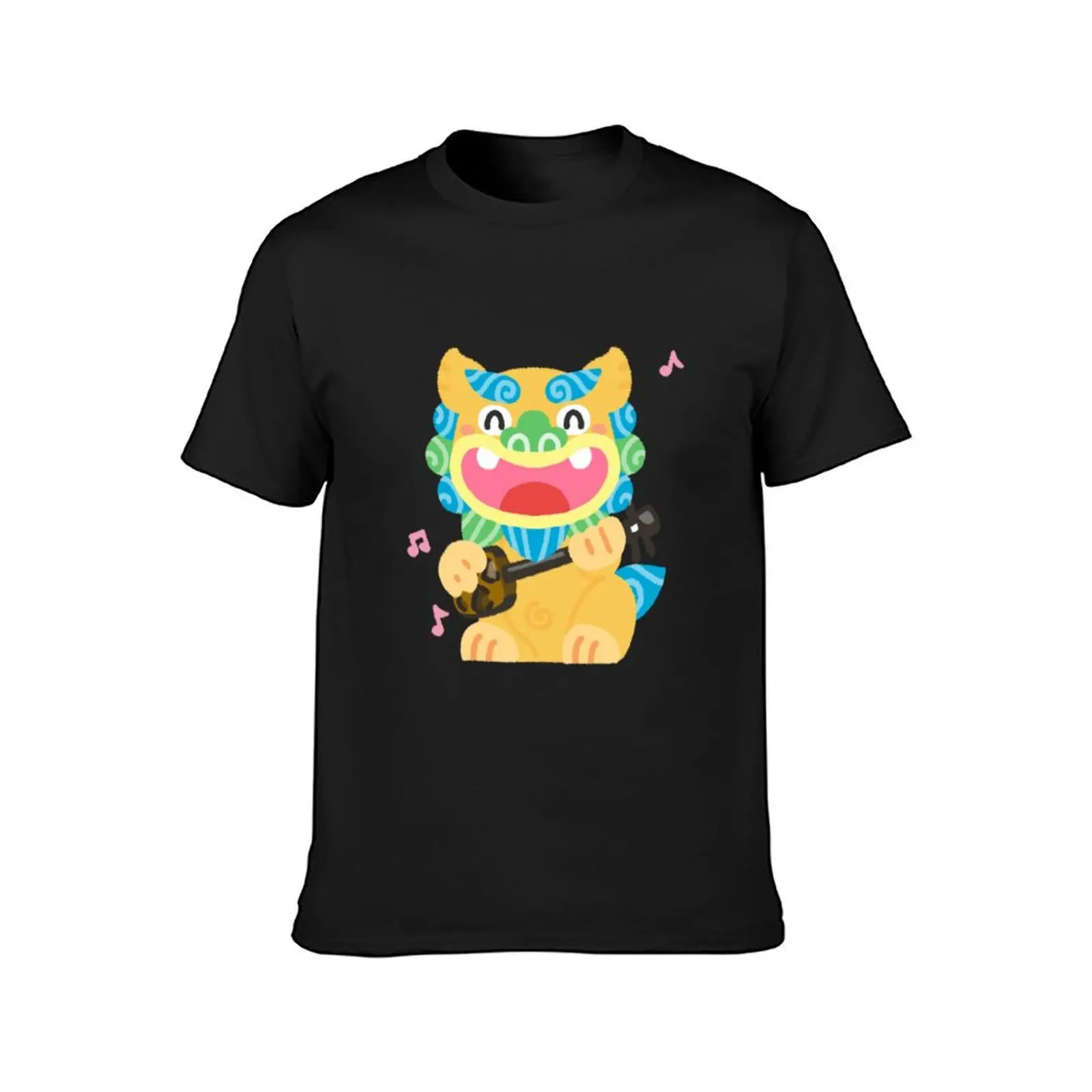 Okinawa Shisa T-Shirt aesthetic clothes blacks heavyweights cute tops plain white t shirts men