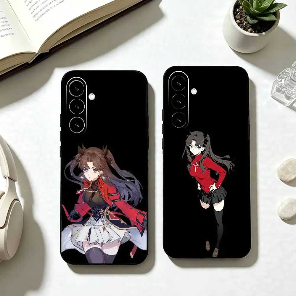 F-Fate Rin Tohsaka  Phone Case For Samsung Galaxy A73,A72,A71,A70,A53,A52,A51,Others Soft Black Cover