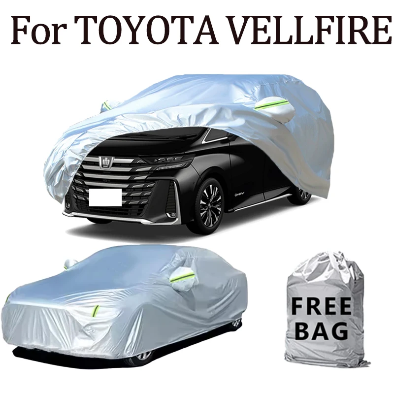 

For TOYOTA VELLFIRE Car Cover Outdoor Protection Covers Snow Sunshade Waterproof Dustproof Exterior UV Car Accessories