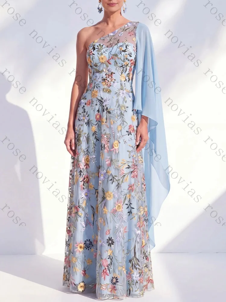 Customized Sexy A-Line One Shoulder Mother of The Bride Dresses Elegant Celebrity Dress Exquisite High Quality Prom Party Gowns