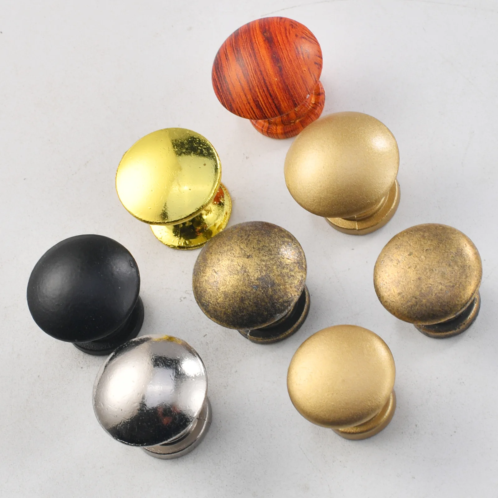 Cross-border European bronze cabinet drawer ring single hole pull ring handle cabinet door wooden box handle manufacturer