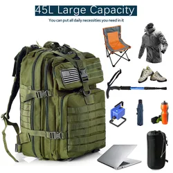 Jungle digital50 litrów Outdoor taktyczne podwójne ramię duże 3P plecak kolarski Backcountry plecak sportowy podróży atak camou