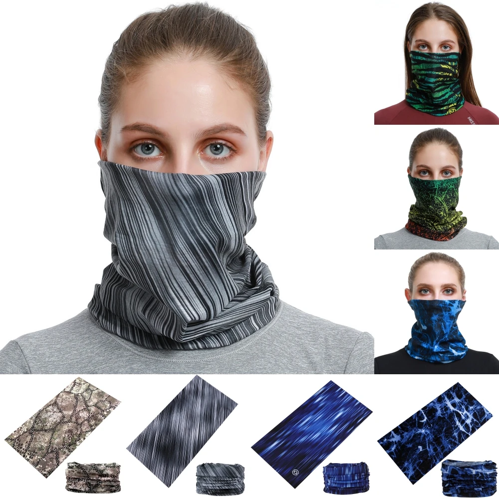 Multifunctional Tube Seamless Bandanas Women Men Sports Mask Head Scarf Cycling Headband Fishing Riding Running Neck Gaiter