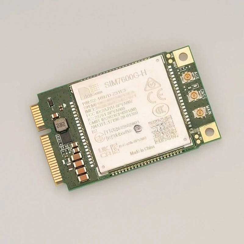 2026 SIM7600G H Mini PCIe LTE Cat4 Module Global Frequency 150Mbps 50Mbps With Built In GNSS Positioning Component