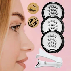 New 3D Magnetic Eyelashes Kit Reusable Easy To Wear False Eyelash No Glue Multiple Styles Natural Eyelash Extension Supplies