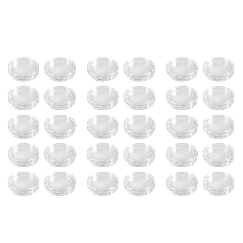 

EYFL-30 Pcs Transparent Small Plastic Coin Box 18Mm