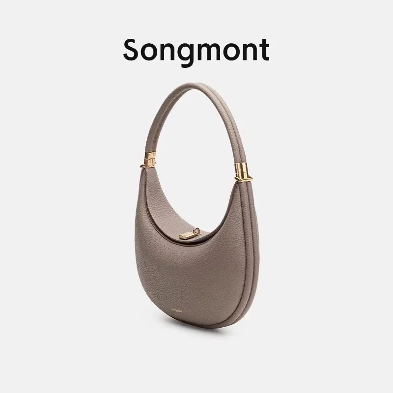 Songmont Medium Moon Bend Bag Designer Crescent Moon Bag Fall and Winter New Shoulder Armpit