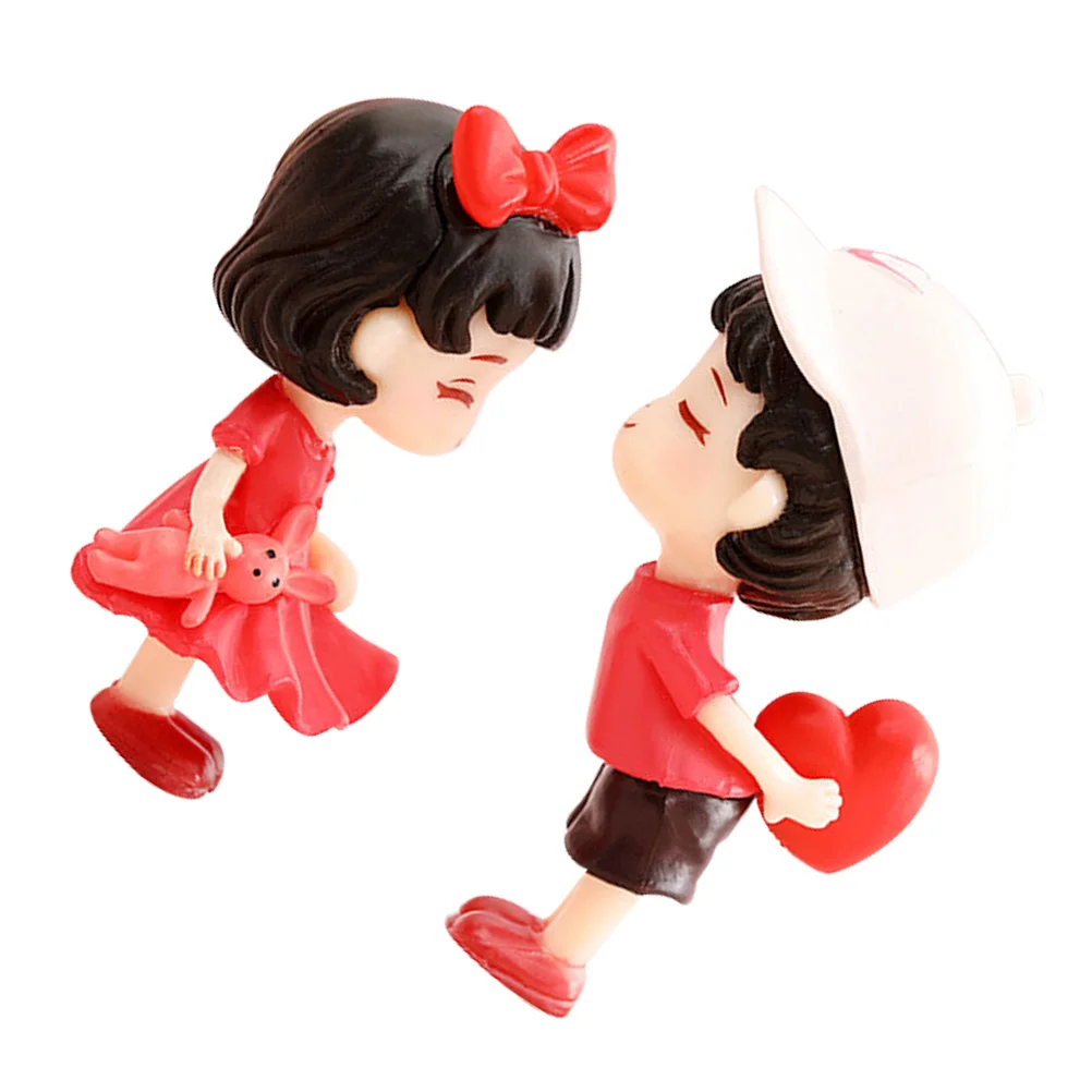 

Car Ornaments Decor Figurines Home Dashboard Accessories Mini Birthday for Friends Female Decorations Red Lovers