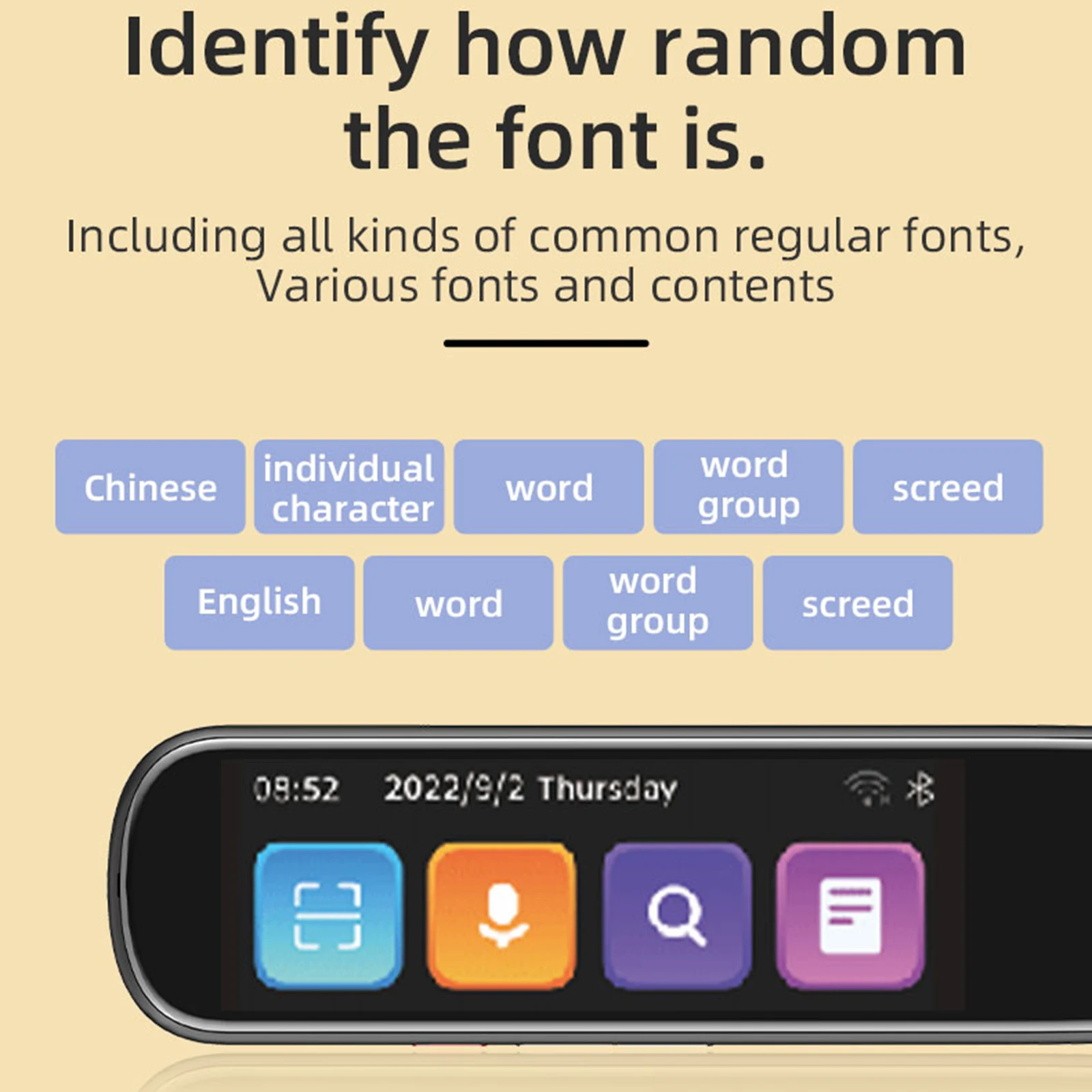 Smart Voice Scan Reader Translation Pen Real-Time Multifunction Translator Support 111 languages Online 12 Languages Offline
