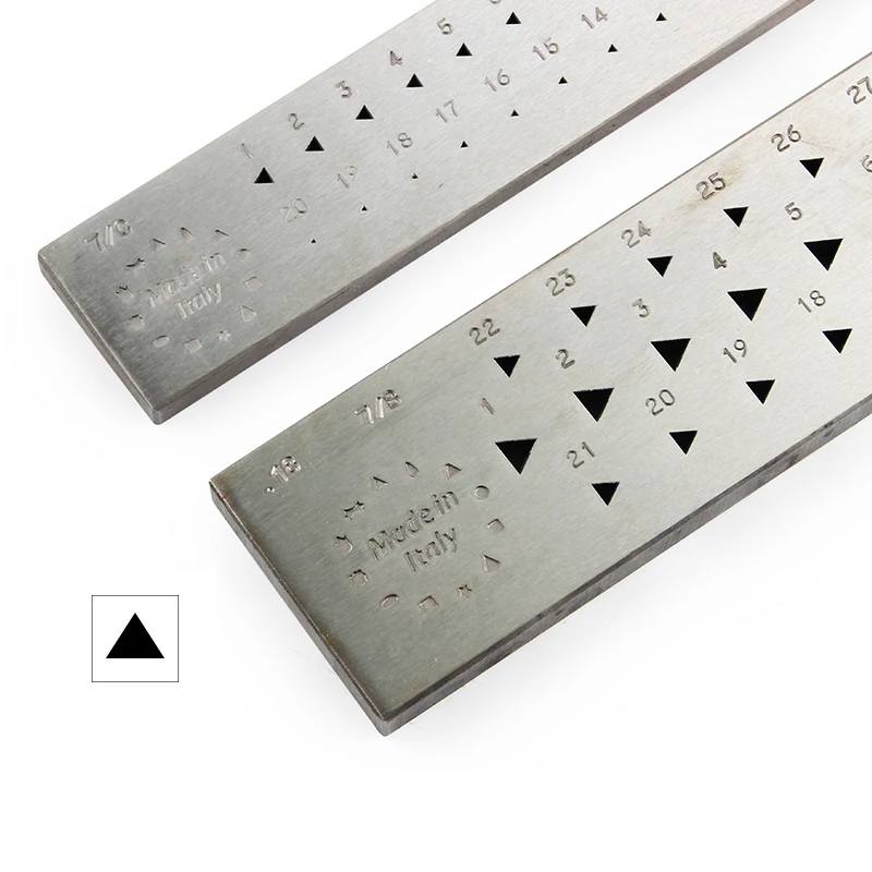 O.M.O Italy Steel Triangle 87% Drawplate Jewelry Gold & Silver Triangular Wire Making Precise Wire Shaping Mold