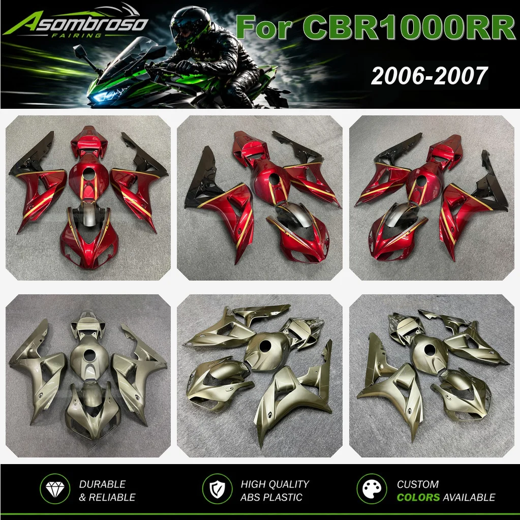 Motorradverkleidung passend für Honda CBR1000RR 2006 2007 ABS-Spritzguss-Karosserieabdeckung
