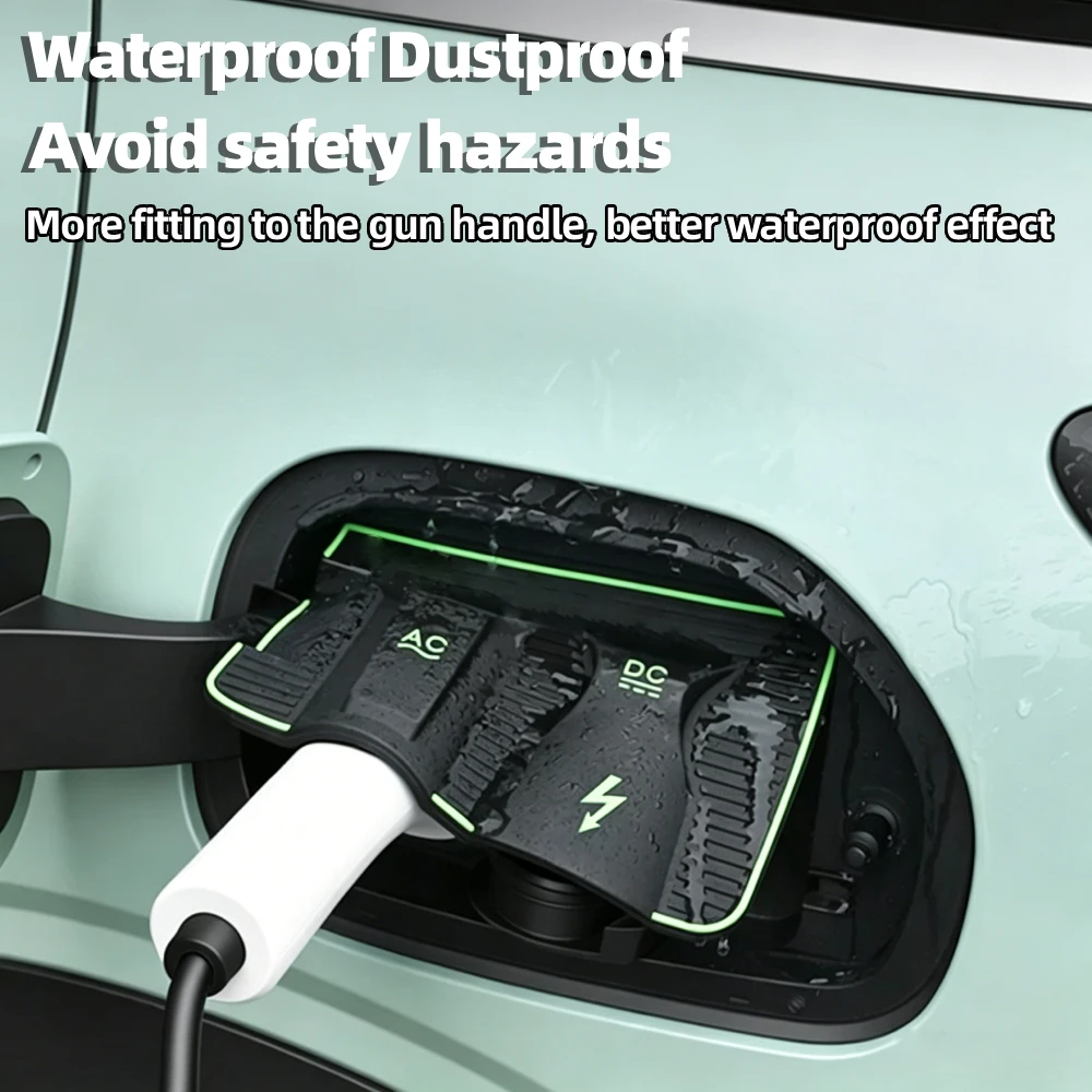 Car Charging Port Protective Cover Dustproof Rainproof Waterproof Pad Auto Exterior Accessories for Geely EX2 Xingyuan 2026-2025