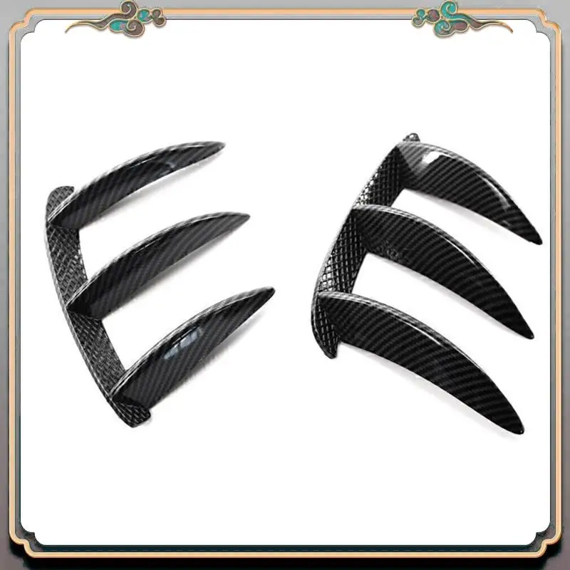 A73Q-سيارة ألياف الكربون المصد الخلفي سبويلر الجانب منفذ الهواء الجناح Canard زعنفة لمرسيدس بنز الفئة W176 A200 A260 ل AMG