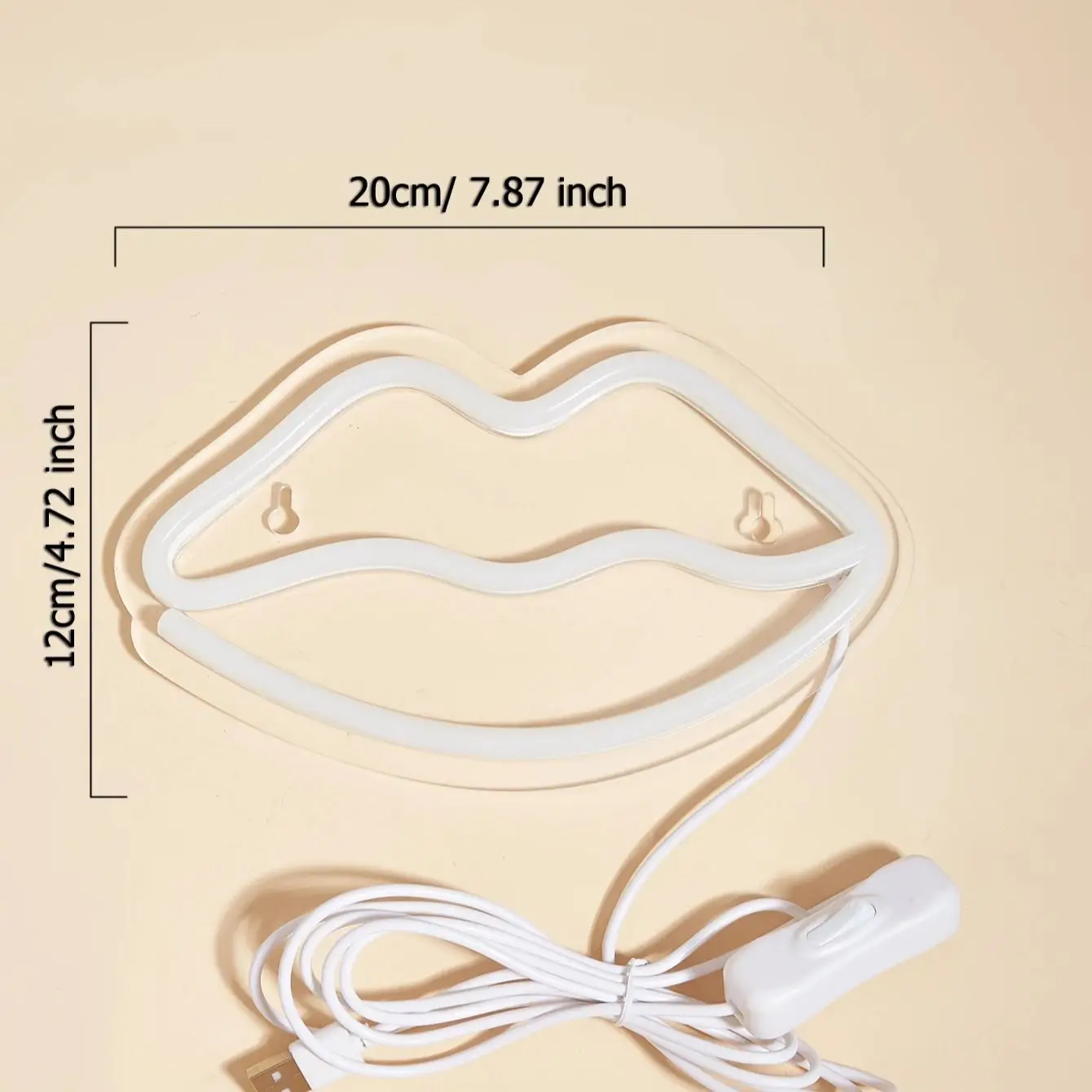 Chi-buy LED Neon red lips USB Powered Neon Signs Decor Lamp Signs Birthday Gift Wall Art For Bedroom Room Bar Shop