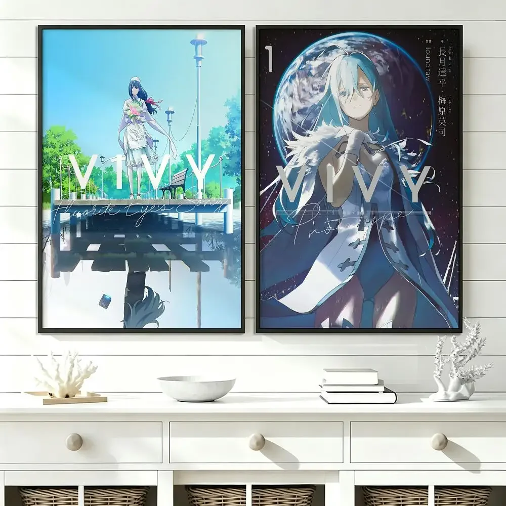 anime Vivy ‑Fluorite Eye’s Song‑ Poster HD Trendy SelfAdhesive Wall Art Print For Living Room Bedroom Dorm Office Home Gift