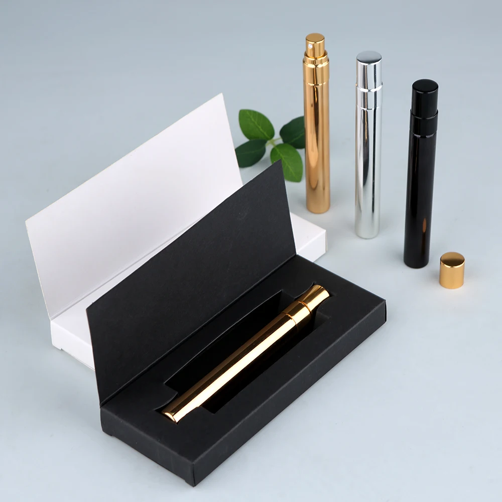 30/50Pcs 10ml Electroplated Glass Perfume & Toner Spray Bottles, Refillable Portable Empty Spray Bottles (Gift Box Included)