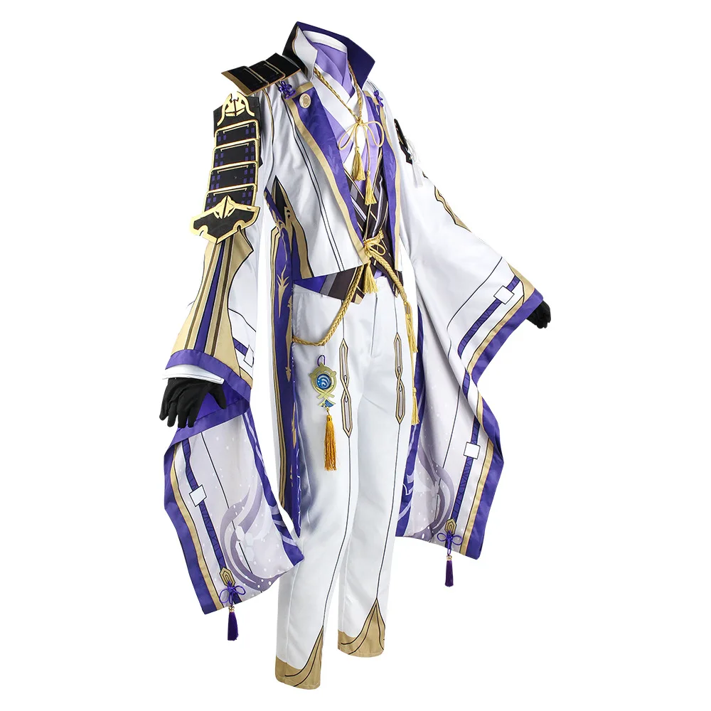 Kamisato Ayato Genshin Impact Cosplay Costumes Halloween Game Bandai Hamori Character Clothes Anime Party Performance Outfits
